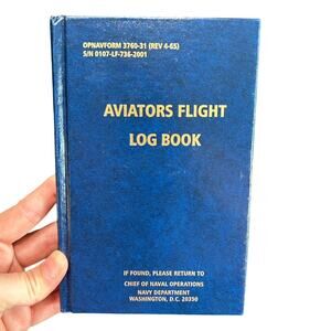 Souvenir naval aviation notebook- navy blue/ retro - military gifts